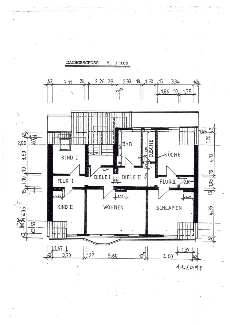 Moderne Dachgeschosswohnung mit Fernblick