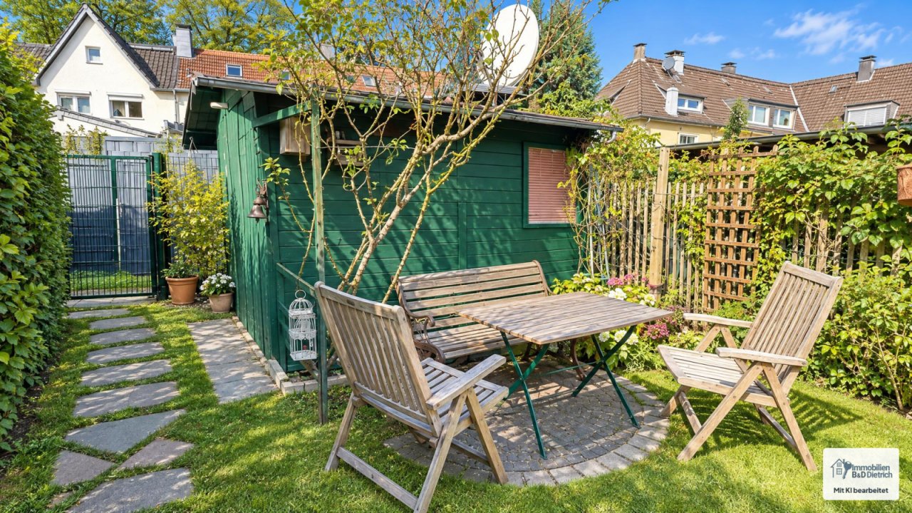 Garten mit Sitzecke Garten mit Sitzecke